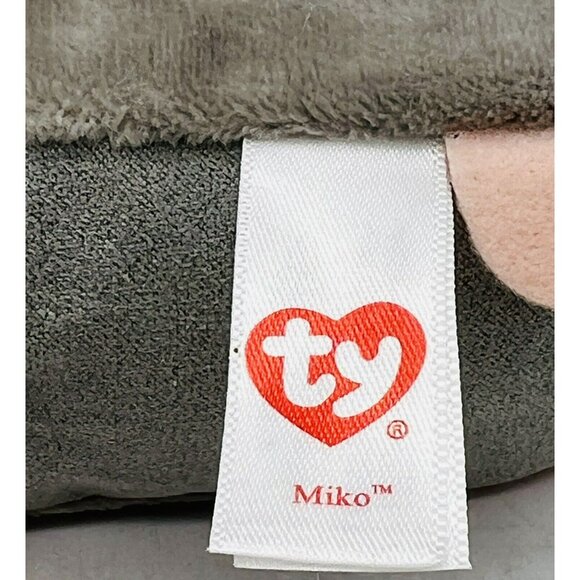 Teeny Tys Miko Gray Mouse Pink Eyes Plush 4 inch Stuffed Animal 2017 - Picture 5 of 9